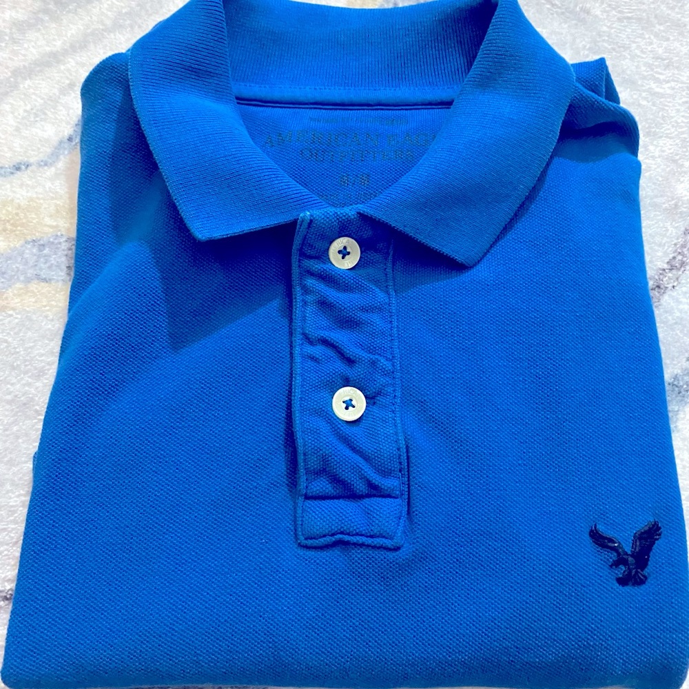 American Eagle Outfitters Royal Blue Polo Shirt